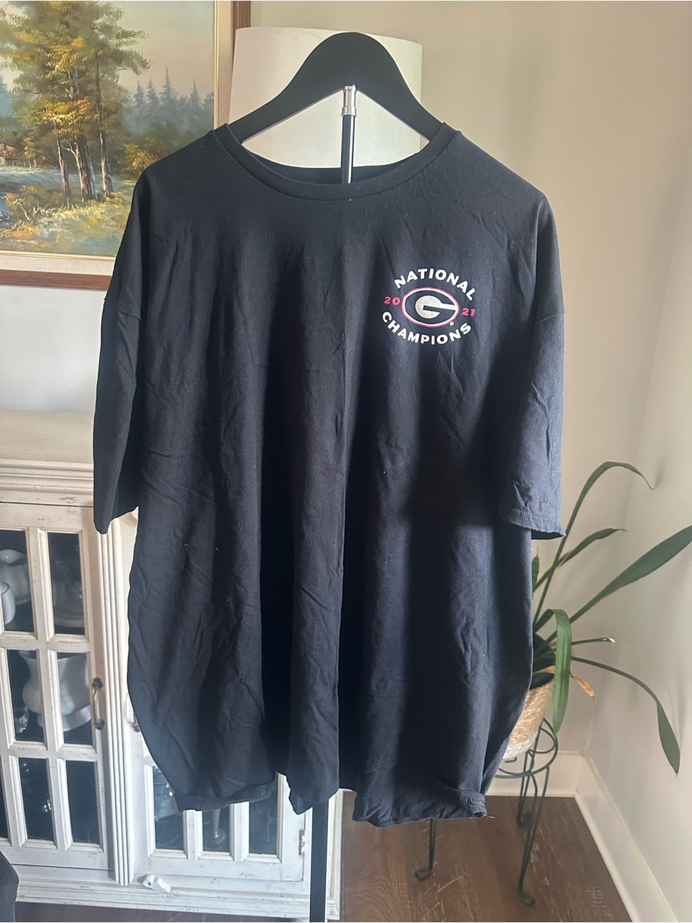 Fanatics Black Georgia Bulldogs National Champions Tee #1010